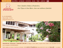 Tablet Screenshot of maisongascon.com